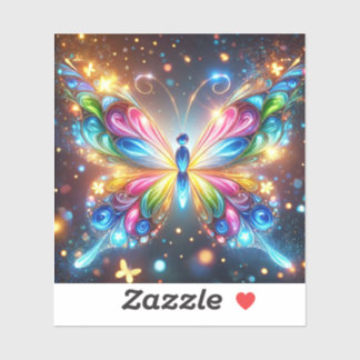 Glanzende Butterfly Sticker