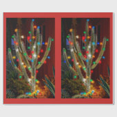 Glanzende Cactus Cadeaupapier (Vlak)