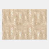 Glanzende Champagne Gold Glam Animal Print Inpakpapier Vel (Voorkant 2)