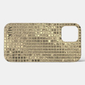 Glanzende champagne gouden folie vierkanten Case-Mate iPhone case (Achterkant (horizontaal))