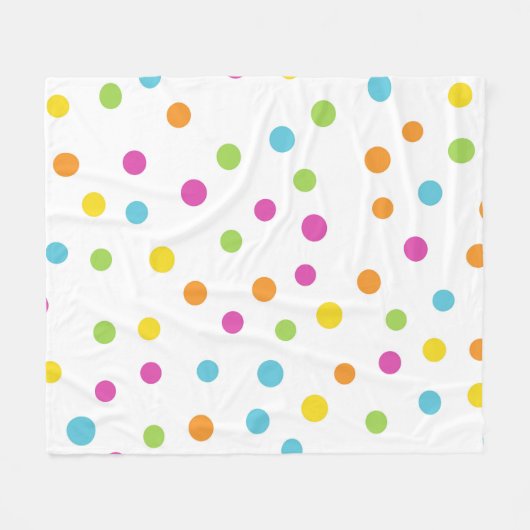 Glanzende cirkels fleece deken (Voorkant (Horizontaal))