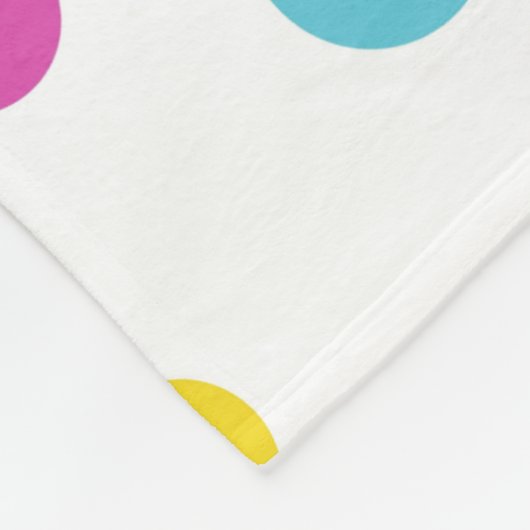 Glanzende cirkels fleece deken (Hoek)