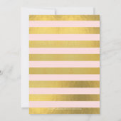 Glanzende Confetti Afstudeerfeest Uitnodiging Roze (Achterkant)