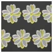Glanzende Daisy Flower Floral Patterned Craft Fabr Stof (Swatch)