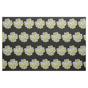 Glanzende Daisy Flower Floral Patterned Craft Fabr Stof