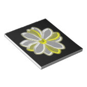 Glanzende Daisy Flower-laptop Notitieblok (Schuin)