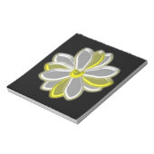 Glanzende Daisy Flower-laptop Notitieblok (Linkerzijde)