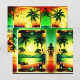  glanzende Design met edelstenen Briefkaart