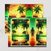 glanzende Design met edelstenen Briefkaart (Voorkant / Achterkant)