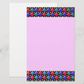 Glanzende Diamanten Aanpasbare Briefpapier (Voorkant / Achterkant)