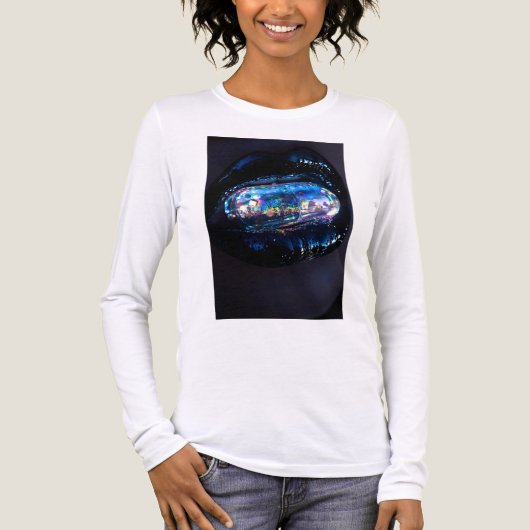 Glanzende Dosis Tri-Blend Shirt (Voorkant volledig)