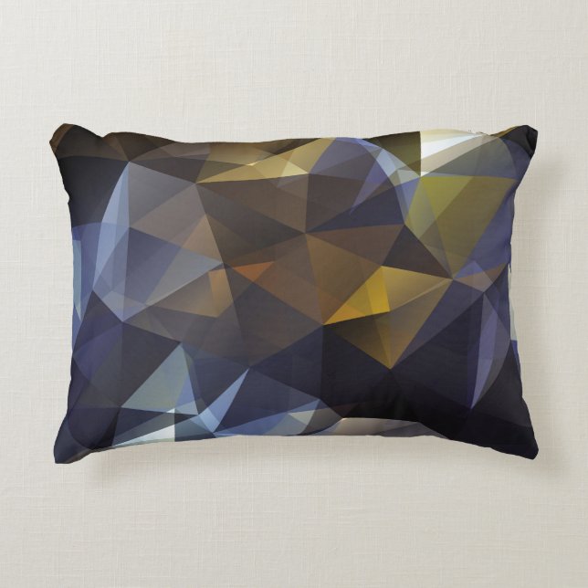 Glanzende driehoek , diamanttextuur. accent kussen (Voorkant)