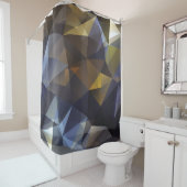 Glanzende driehoek , diamanttextuur. douchegordijn (In situ)