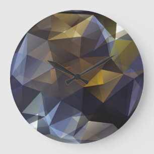 Glanzende driehoek , diamanttextuur. grote klok