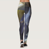 Glanzende driehoek , diamanttextuur. leggings (Achterkant)