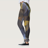 Glanzende driehoek , diamanttextuur. leggings (Links)