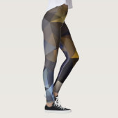 Glanzende driehoek , diamanttextuur. leggings (Rechts)