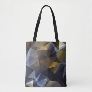 Glanzende driehoek , diamanttextuur. tote bag