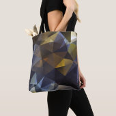 Glanzende driehoek , diamanttextuur. tote bag (Dichtbij)