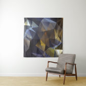 Glanzende driehoek , diamanttextuur. wandkleed (In Situ (horizontaal))
