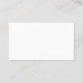 Glanzende Elegante Zilveren Moderne Script Koel Ee Visitekaartje (Achterkant)