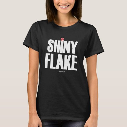Glanzende Flakes Party T-shirt (Voorkant)