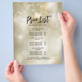 Glanzende Flyer Met Glitters Aanbieding Promotie  (Hand)