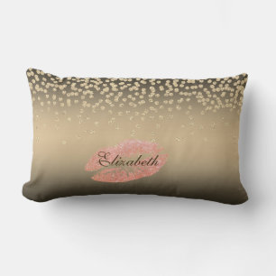 Glanzende Folie Confetti Of Diamant ,Lippen-Person Kussen