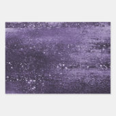 Glanzende Folie | Indigo Midnight Paars Nep Glitte Inpakpapier Vel (Voorkant 3)