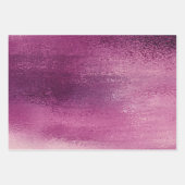 Glanzende Folie | Magenta Roze Blush Faux Schitter Inpakpapier Vel (Voorkant 2)