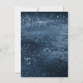 Glanzende Folie | Navy Blauwe Glitters Glans Verja Kaart (Achterkant)
