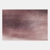 Glanzende Folie | Roze Gouden Blush Glam Faux Meta Inpakpapier Vel (Voorkant 2)