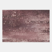Glanzende Folie | Roze Gouden Blush Glam Faux Meta Inpakpapier Vel (Voorkant)