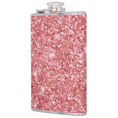 Glanzende Fonkelende Roze Glitters Heupfles (Links)