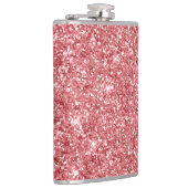 Glanzende Fonkelende Roze Glitters Heupfles (Rechts)