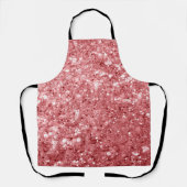 Glanzende Fonkelende Roze Glitters Schort (Voorkant)