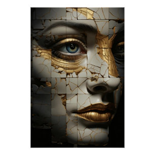 Glanzende fragmenten van het zelf perfect poster