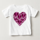 Glanzende Fuchsiaroze Harten (Voorkant)