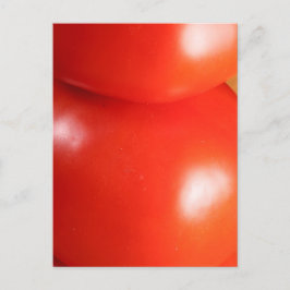 Glanzende gestapelde rode tomaten briefkaart