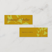 Glanzende Ginkgo Tree Branch met bladeren Mini Visitekaartje (Voorkant / Achterkant)