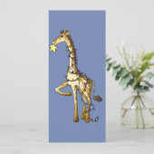 Glanzende Giraffe Kaart (Staand voorkant)