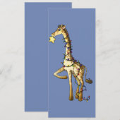 Glanzende Giraffe Kaart (Voorkant / Achterkant)