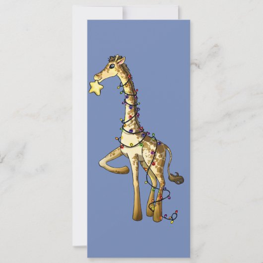 Glanzende Giraffe Kaart (Voorkant)