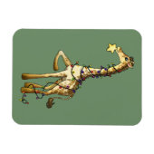 Glanzende Giraffe Magneet (Horizontaal)