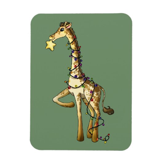 Glanzende Giraffe Magneet (Verticaal)