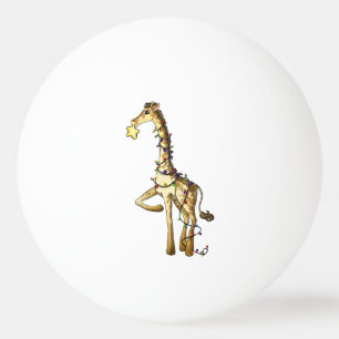 Glanzende Giraffe Pingpongbal