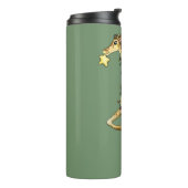 Glanzende Giraffe Thermosbeker (Gedraaid links)