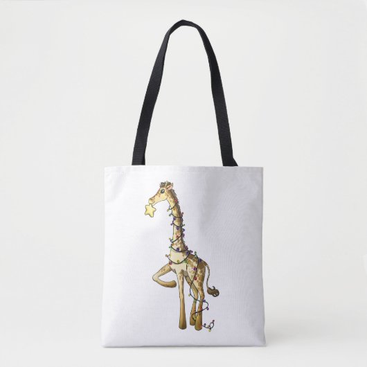 Glanzende Giraffe Tote Bag (Voorkant)