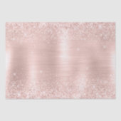 Glanzende Glam Glitter Roze Bruiloft Tissuepapier (Voorkant)