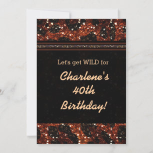 Glanzende Glamour Glitter Luipaard Jachtluipaard U Kaart